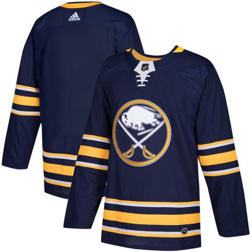 Adidas Sabres Blank Navy Blue Home Authentic Stitched NHL Jersey